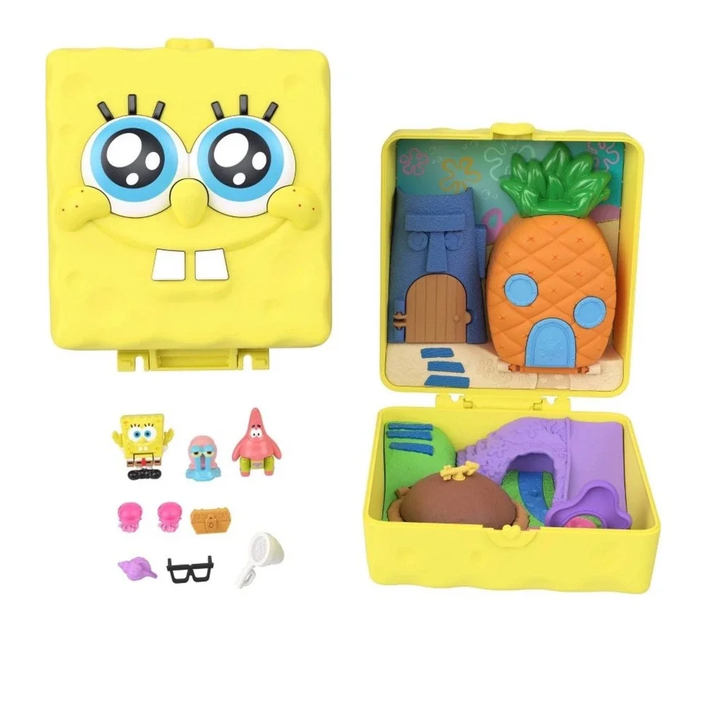 Polly Pocket Spongebob Squarepants Compact Playset Bikini Bottom New Mattel